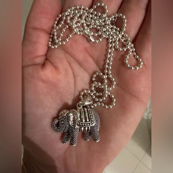 LAGOS Silver Elephant Necklace - Picture 1 of 6